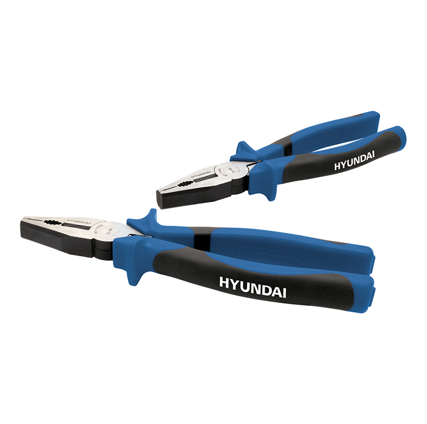 انبر دست هیوندای مدل HT1408 سایز 8 اینچ آبی 