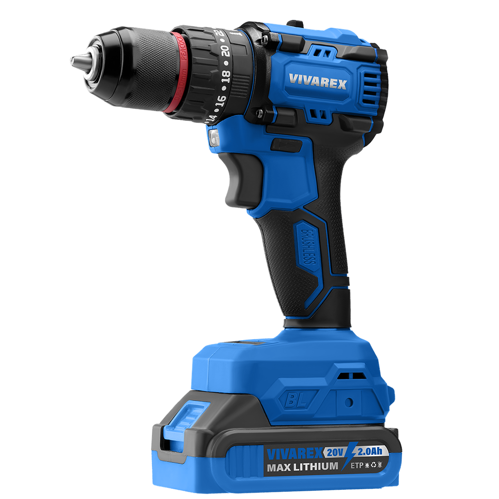 دریل شارژی 20 ولت چکشی براشلس ویوارکس VR2010V-IBL